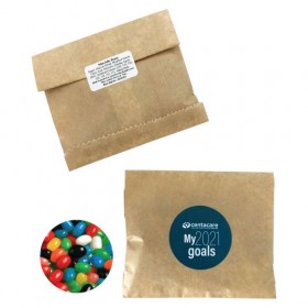 Mini Kraft Paper Jelly Bean Bags – 50g